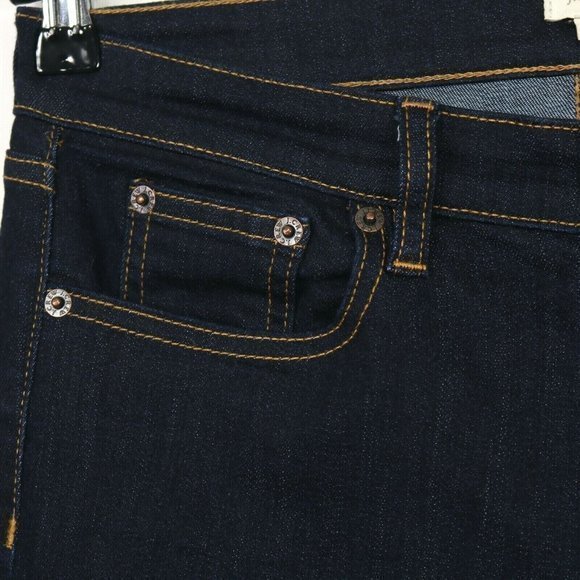 J Crew Skinny Jeans E0823 Mid‎ Rise Dark Stretch 27 30 - Picture 8 of 10